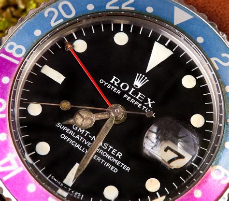 rolex gmt master 1675 dial variations|rolex gmt 1675 bezel.